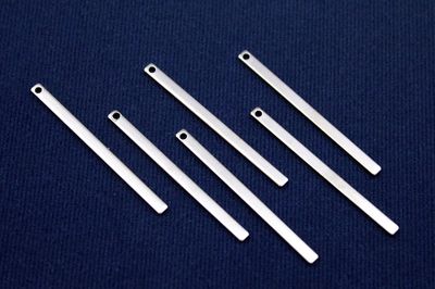 2.5x40 mm DİKDÖRTGEN DESENLİ PUL, NİKEL KAPLAMA PİRİNÇ #1383N - 2