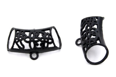 25x43 mm KOLYE VE FULAR APARATI ZAMAK DÖKÜM, SİYAH RENK - 2