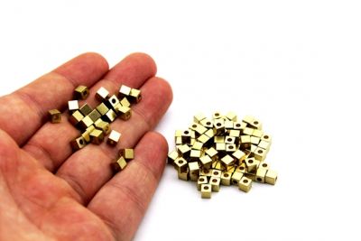 4x4 mm KARE KÜP, HAM PİRİNÇ - 3