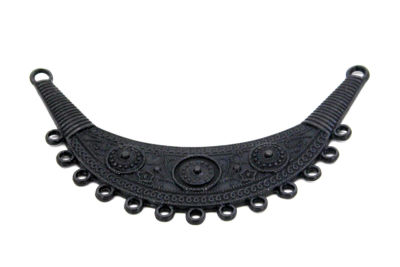 25x85 mm KOLYE VE FULAR APARATI ZAMAK DÖKÜM, SİYAH RENK - 2
