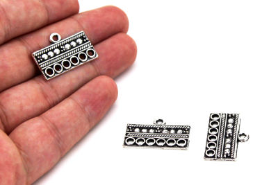 26x17 mm ZAMAK DÖKÜM APARAT, BOYALI GÜMÜŞ RENK - 2