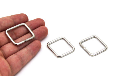 26x31 mm DİKDÖRTGEN AÇIK HALKA, DEMİR NİKEL KAPLAMALI - 2
