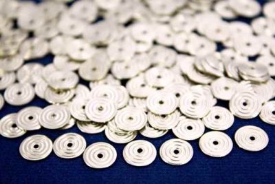 8 mm DÜZ DESSENLİ PUL, NİKEL KAPLAMA, PİRİNÇ #834N - 2