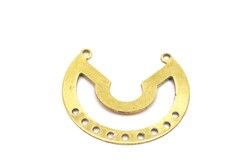 27x31 mm YUVARLAK DESENLİ PUL, HAM PİRİNÇ #1696H - ERTÜRK