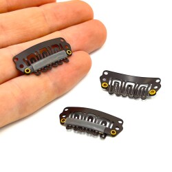 28 mm BEBEK ÇIT ÇIT TOKA, KAHVE KAPLAMA - ERTÜRK