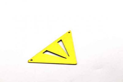 28x45 mm ÜÇGEN İKİ DELİK PUL, HAM PİRİNÇ #743H-İKİ-DELİK - 2