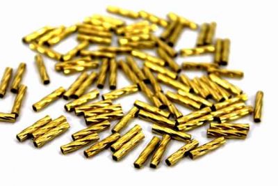 2x10 mm YUVARLAK BURGULU BORU, HAM PİRİNÇ #1197H - 3
