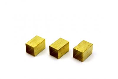 10x10x15 mm KARE DÜZ BORU, HAM PİRİNÇ - 2