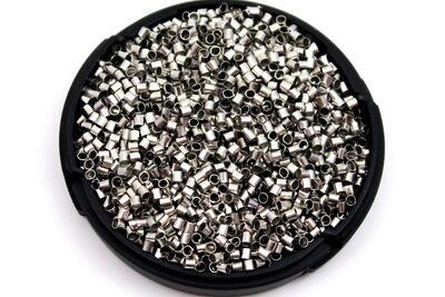 2x2 mm BORU YUVARLAK BİT SIKIŞTIRMA, NİKEL KAPLAMA PİRİNÇ, DELİK: 1.60 mm - 2