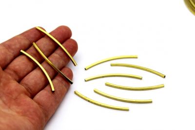 2x2x50 mm KARE KAVİSLİ BORU, HAM PİRİNÇ - 2