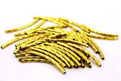 2x30 mm BURGULU YUVARLAK KAVİSLİ BORU, HAM PİRİNÇ #1178H - 3