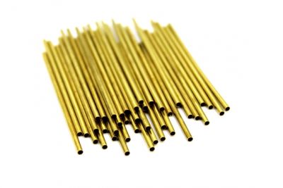 2x80 mm YUVARLAK DÜZ BORU, HAM PİRİNÇ - 2
