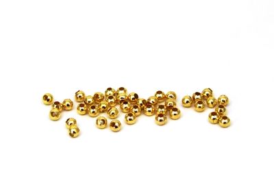 3 mm, METAL BONCUK, DEMİR MİSKET, SARI KAPLAMA - 2