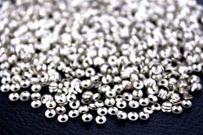 3 mm YUVARLAK ORTADAN DELİK BOMBELİ PUL, NİKEL KAPLAMA PİRİNÇ #401N - 2