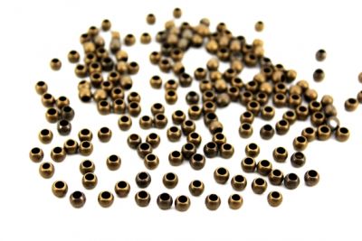 4 mm YUVARLAK TORNA MİSKET, ANTİK SARI KAPLAMA #197AS - 3