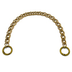 30 cm ALÜMİNYUM HAFİF HAZIR ÇANTA ZİNCİRİ, ANTİK SARI RENK ( KARARMAZ ) 1. KALİTE Z-140AS30 - ERTÜRK