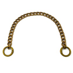 30 cm ALÜMİNYUM HAFİF HAZIR ÇANTA ZİNCİRİ, ANTİK SARI RENK ( KARARMAZ ) 1. KALİTE Z-163AS30 - ERTÜRK