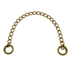 30 cm ALÜMİNYUM HAFİF HAZIR ÇANTA ZİNCİRİ, ANTİK SARI RENK ( KARARMAZ ) 1. KALİTE Z-28AS30 - ERTÜRK