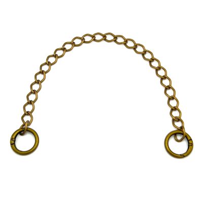 30 cm ALÜMİNYUM HAFİF HAZIR ÇANTA ZİNCİRİ, ANTİK SARI RENK ( KARARMAZ ) 1. KALİTE Z-28AS30 - 1