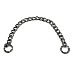 30 cm ALÜMİNYUM HAFİF HAZIR ÇANTA ZİNCİRİ, SİYAH RENK ( KARARMAZ ) 1. KALİTE Z-10Sİ30 - ERTÜRK