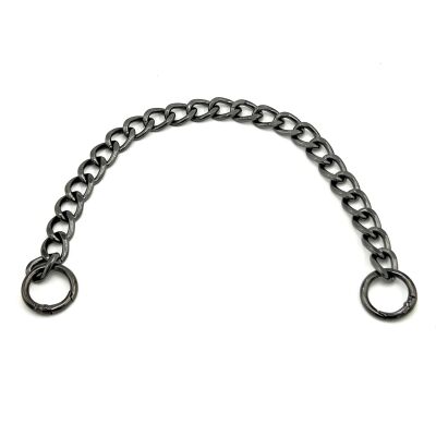 30 cm ALÜMİNYUM HAFİF HAZIR ÇANTA ZİNCİRİ, SİYAH RENK ( KARARMAZ ) 1. KALİTE Z-10Sİ30 - 1