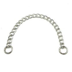 30 cm ALÜMİNYUM HAFİF HAZIR ÇANTA ZİNCİRİ, GÜMÜŞ RENK ( KARARMAZ ) 1. KALİTE Z-10G30 - ERTÜRK