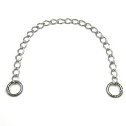 30 cm ALÜMİNYUM HAFİF HAZIR ÇANTA ZİNCİRİ, GÜMÜŞ RENK ( KARARMAZ ) 1. KALİTE Z-28G30 - ERTÜRK