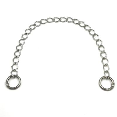 30 cm ALÜMİNYUM HAFİF HAZIR ÇANTA ZİNCİRİ, GÜMÜŞ RENK ( KARARMAZ ) 1. KALİTE Z-28G30 - 1