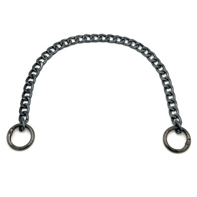 30 cm ALÜMİNYUM HAFİF HAZIR ÇANTA ZİNCİRİ, SİYAH RENK ( KARARMAZ ) 1. KALİTE Z-162Sİ30 - 1
