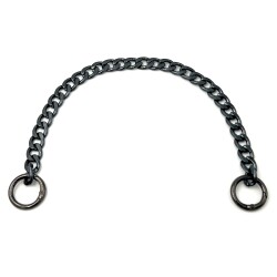 30 cm ALÜMİNYUM HAFİF HAZIR ÇANTA ZİNCİRİ, SİYAH RENK ( KARARMAZ ) 1. KALİTE Z-163Sİ30 - ERTÜRK
