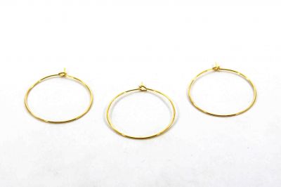 30 mm YUVARLAK KÜPE KANCASI SARI KAPLAMA - 2