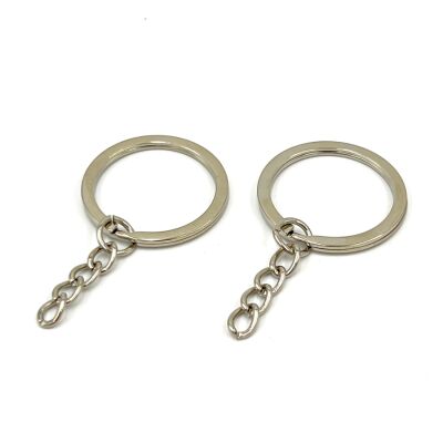 30 mm ZİNCİRLİ ANAHTARLIK HALKASI, NİKEL KAPLAMA - 2