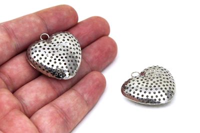 30x30 mm DELİKLİ KALP ÇİFT TARAFLI SÜZGEÇ NİKEL KAPLAMA - 2
