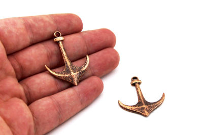 30x38 mm ÇAPA DESENLİ SALLANTI ZAMAK DÖKÜM, BAKIR RENK - 2