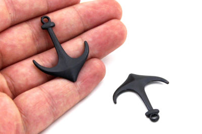30x38 mm ÇAPA DESENLİ SALLANTI ZAMAK DÖKÜM, SİYAH RENK - 2