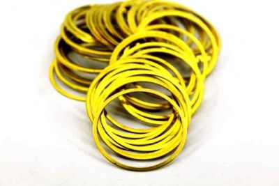 34 mm YUVARLAK DELİKSİZ PUL, HAM PİRİNÇ #453H - 2
