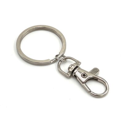 32 mm EZME ANAHTARLIK HALKASI VE 15x38 mm PARİS KANCA, ANAHTARLIK SETİ - 1