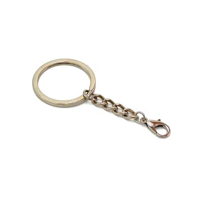 32 mm EZME ANAHTARLIK HALKASI VE 503 PAPAĞAN ANAHTARLIK SETİ, NİKEL KAPLAMA - 1