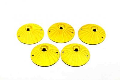 25 mm YUVARLAK İKİ DELİK PUL, HAM PİRİNÇ #628H - 2