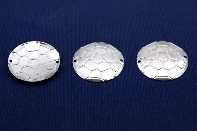32 mm YUVARLAK İKİ DELİK PUL, NİKEL KAPLAMALI PİRİNÇ #627N - 2