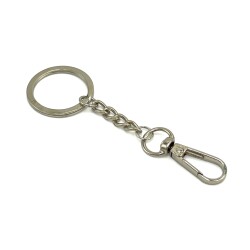 32 mm ZİNCİRLİ ANAHTARLIK HALKASI VE 16x39 KANCA, ANAHTARLIK SETİ - ERTÜRK