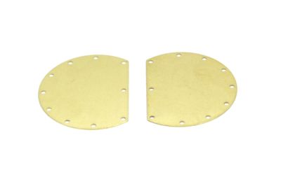 32x40 mm DÜZ PUL, HAM PİRİNÇ #1487H - 2