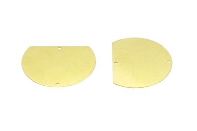 32x40 mm DÜZ PUL, HAM PİRİNÇ #1488H - 2