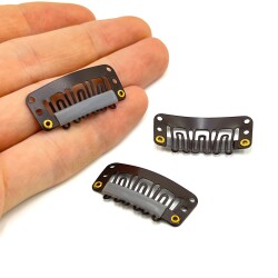 33 mm BEBEK ÇIT ÇIT TOKA, KAHVE KAPLAMA - ERTÜRK