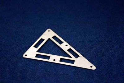 33x50 mm DESENLİ ÜÇGEN BEŞ DELİK PUL, NİKEL KAPLAMA #794N - 2