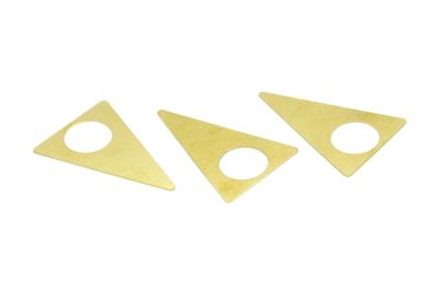 33x50 mm ÜÇGEN DESENLİ PUL, HAM PİRİNÇ #1502H - 2