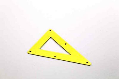 33x50 mm ÜÇGEN DESENLİ BEŞ DELİK PUL, HAM PİRİNÇ #795H-BEŞ-DELİK - 2