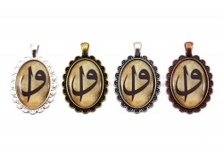 34x43 mm ETAMİN KOLYE UCU, VAV DESENLİ - ERTÜRK