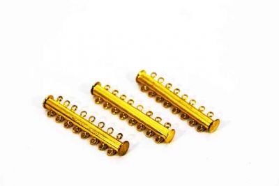 45 mm SEKİZLİ SÜRGÜLÜ KLİPS, SARI KAPLAMA - 2