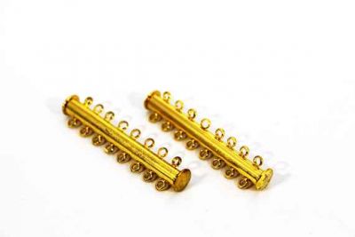 45 mm SEKİZLİ SÜRGÜLÜ KLİPS, SARI KAPLAMA - 3